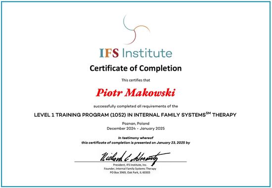 IFS Level 1 Certificate